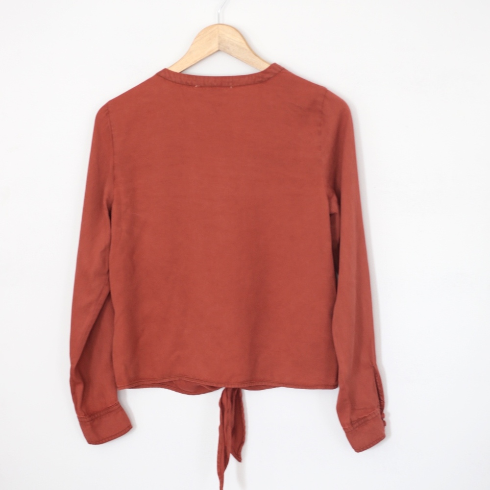NWT C&C California 100% Lyocell Long Sleeve Blouse - Picture 3 of 6